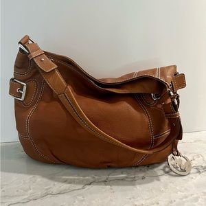 Michael Kors Rich Brown Leather Bag